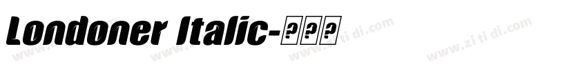 Londoner Italic字体转换